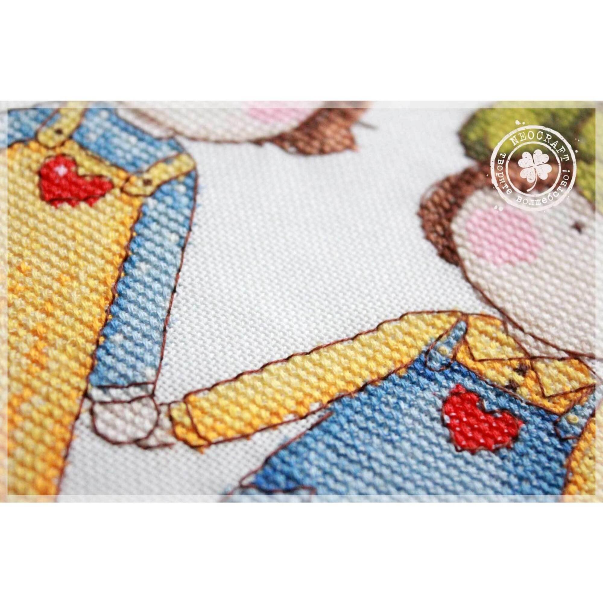 Neocraft Twin Cross Stitch Kit